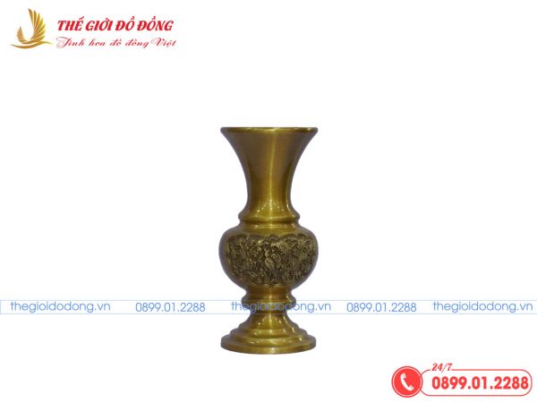 bình hoa vàng đậm cao 25cm - 01