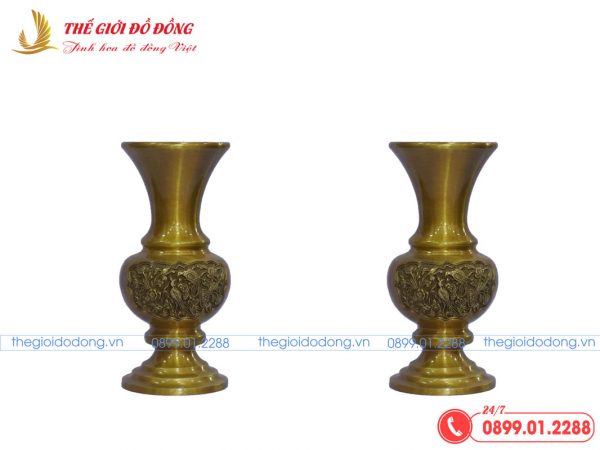 bình hoa vàng đậm cao 25cm - 02