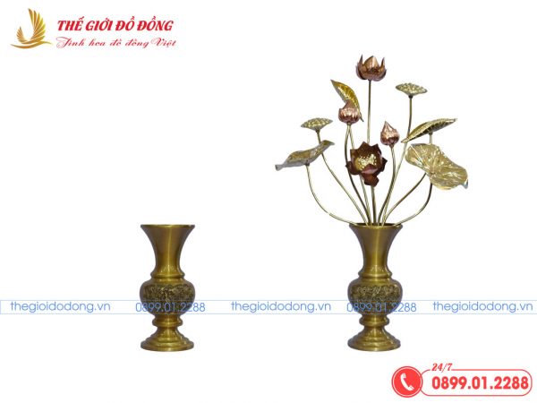 bình hoa vàng đậm cao 25cm - 04