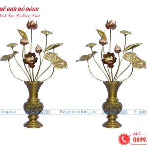 bình hoa vàng đậm cao 25cm - 05