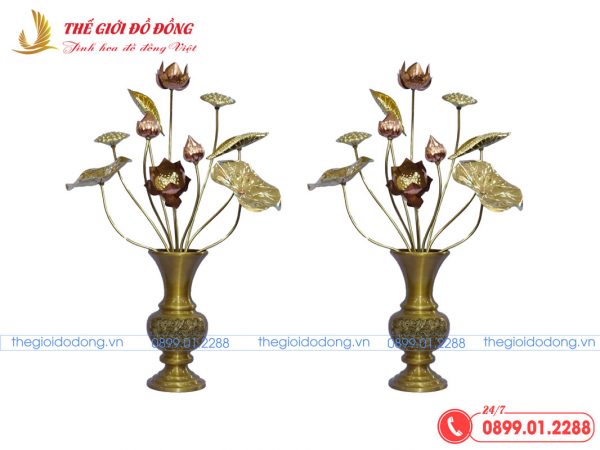 bình hoa vàng đậm cao 25cm - 05