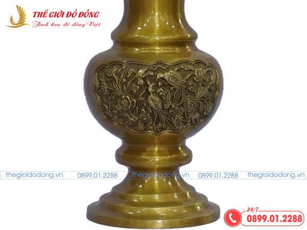 bình hoa vàng đậm cao 25cm - 06