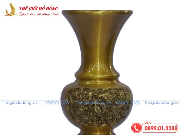 bình hoa vàng đậm cao 25cm - 07