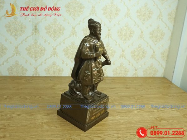 tượng Trần Hưng Đạo khảm tam khí cao 50cm - 05